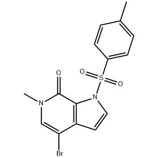 4-bromo-6-metil-1-tosyl-1H-pyrrolo[2,3-c]pyridin-7(6H)-satu CAS No. :1445993-87-2